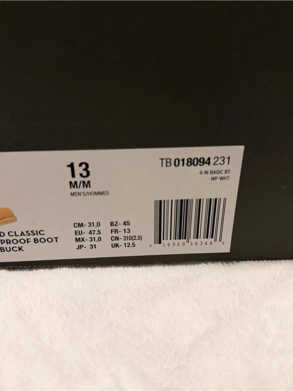 Men's Classic Timberland Waterproof Boots 6” Wheat color